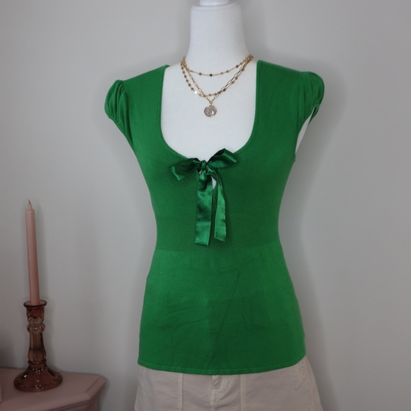 YANK (Brand) Baby Doll Top Y2K, Medium, Green - Picture 2 of 5